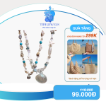 Thời trang Hàn Quốc vỏ sao biển đính cườm vòng cổ nữ sinh viên đi biển quà tặng kỳ nghỉ
